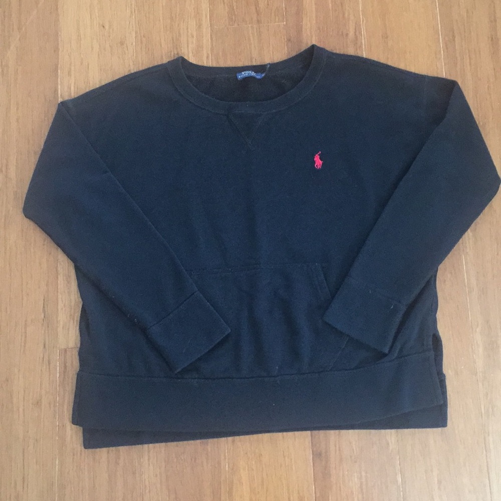 Polo crew neck sweatshirt